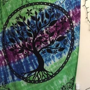 Tie dye tapestry